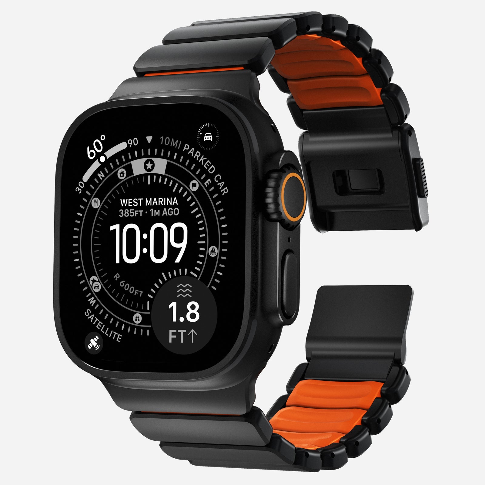 Bracelet Black Titanium Orange RAMPART