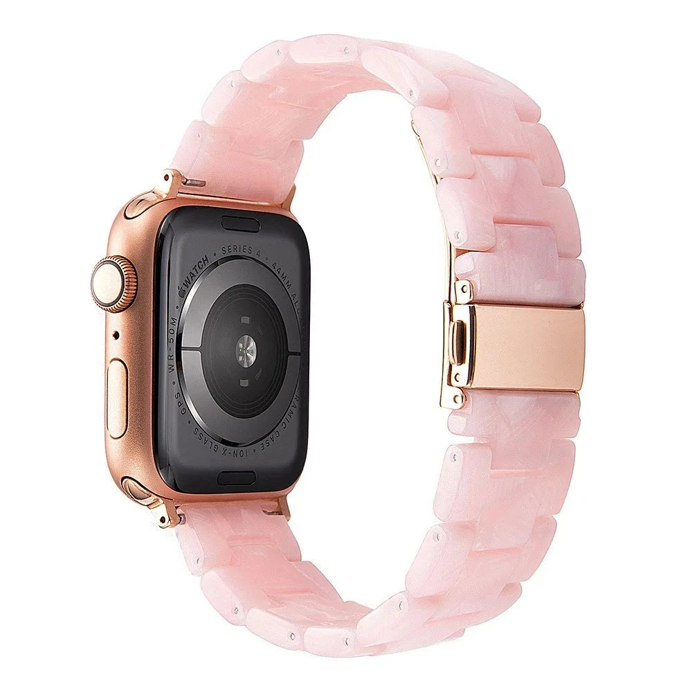 Bracelet de montre en résine pour apple watch 6 5 4 bandes 42mm 38mm ceinture correa transparente pour iwatch série 6 5 4 3/2 bracelet 44mm 40mm FennecProtect