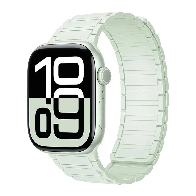 Magnetic Band for Apple Watch Ultra 2 49mm 46mm 42mm 45mm 44mm 40mm 41mm Silicone Strap IWatch Series 10 9 8 7 6 SE 5 4 Bracelet FennecProtect