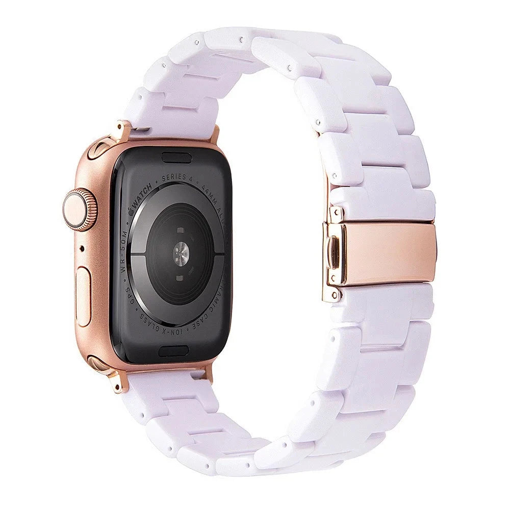 Bracelet de montre en résine pour apple watch 6 5 4 bandes 42mm 38mm ceinture correa transparente pour iwatch série 6 5 4 3/2 bracelet 44mm 40mm FennecProtect