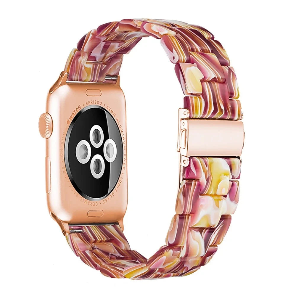 Bracelet de montre en résine pour apple watch 6 5 4 bandes 42mm 38mm ceinture correa transparente pour iwatch série 6 5 4 3/2 bracelet 44mm 40mm FennecProtect