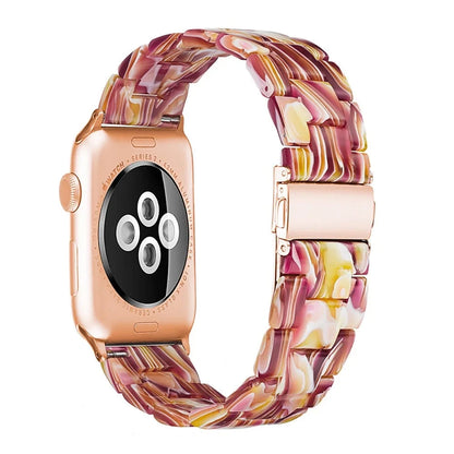 Bracelet de montre en résine pour apple watch 6 5 4 bandes 42mm 38mm ceinture correa transparente pour iwatch série 6 5 4 3/2 bracelet 44mm 40mm FennecProtect