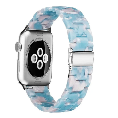 Bracelet de montre en résine pour apple watch 6 5 4 bandes 42mm 38mm ceinture correa transparente pour iwatch série 6 5 4 3/2 bracelet 44mm 40mm FennecProtect