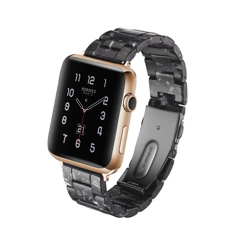 Bracelet de montre en résine pour apple watch 6 5 4 bandes 42mm 38mm ceinture correa transparente pour iwatch série 6 5 4 3/2 bracelet 44mm 40mm FennecProtect